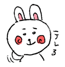 Expressive rabbit sticker #6974263