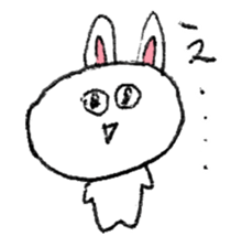 Expressive rabbit sticker #6974264