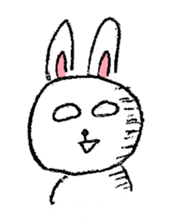 Expressive rabbit sticker #6974265