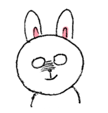 Expressive rabbit sticker #6974267