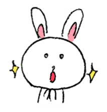 Expressive rabbit sticker #6974269