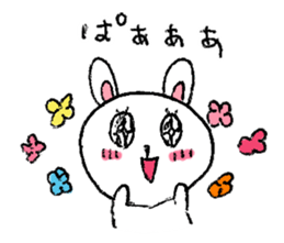 Expressive rabbit sticker #6974271