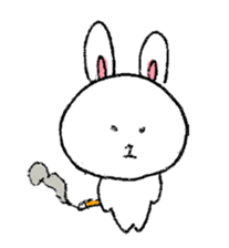 Expressive rabbit sticker #6974272