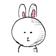 Expressive rabbit sticker #6974274
