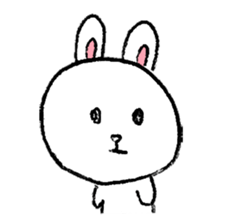 Expressive rabbit sticker #6974275