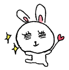 Expressive rabbit sticker #6974277