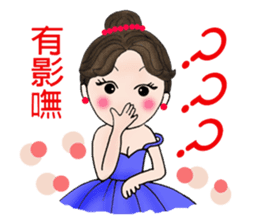 "Snow".....A lovely dancer! sticker #6974566