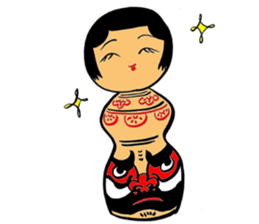 Private talk of the kokeshi doll  Part 2 sticker #6974714