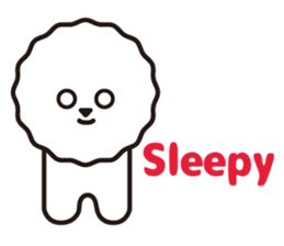 Bichon Frise basic Sticker(English ver.) sticker #6975404