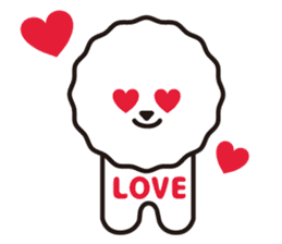 Bichon Frise basic Sticker(English ver.) sticker #6975405