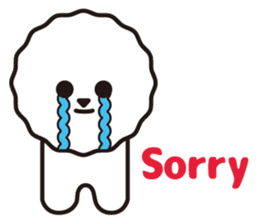 Bichon Frise basic Sticker(English ver.) sticker #6975421