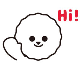 Bichon Frise basic Sticker(English ver.) sticker #6975426