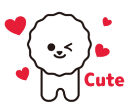 Bichon Frise basic Sticker(English ver.) sticker #6975429