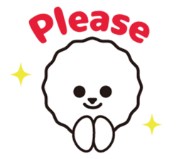 Bichon Frise basic Sticker(English ver.) sticker #6975431