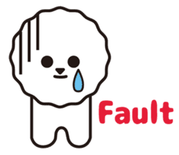 Bichon Frise basic Sticker(English ver.) sticker #6975433