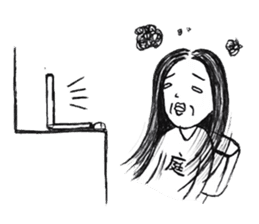 1042-An office worker's story sticker #6975568