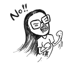 1042-An office worker's story sticker #6975571