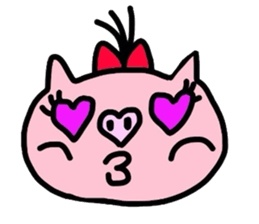 My baby pig of thin hair sticker #6975705