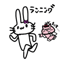 My baby pig of thin hair sticker #6975713