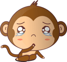 Handsome monkey sticker #6976062