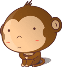 Handsome monkey sticker #6976067