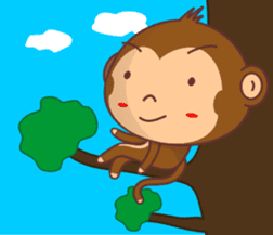 Handsome monkey sticker #6976077