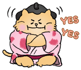 Sumo Cat - step by step sticker #6976123