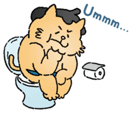 Sumo Cat - step by step sticker #6976126