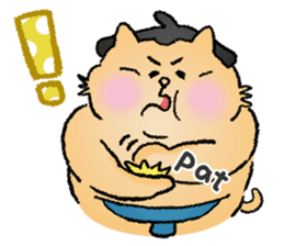 Sumo Cat - step by step sticker #6976128