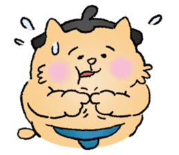 Sumo Cat - step by step sticker #6976130