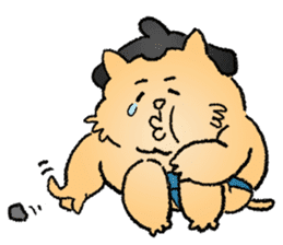 Sumo Cat - step by step sticker #6976133