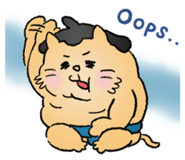 Sumo Cat - step by step sticker #6976134