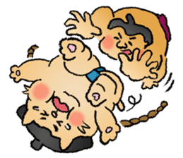 Sumo Cat - step by step sticker #6976136