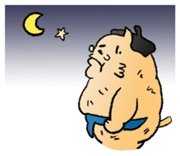 Sumo Cat - step by step sticker #6976139