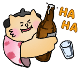 Sumo Cat - step by step sticker #6976141