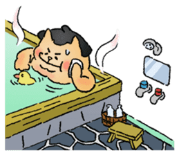 Sumo Cat - step by step sticker #6976148