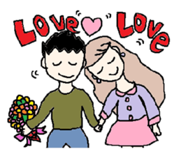cute ordinary conversation sticker21love sticker #6976161