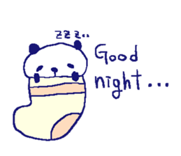 English happy panda sticker sticker #6976201