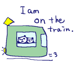 English happy panda sticker sticker #6976210