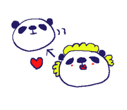 English happy panda sticker sticker #6976237