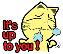 Funny Cat : Woo zaa! sticker #6976361