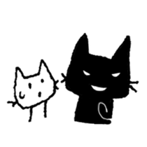 Shironeko and Kuroneko sticker #6976450