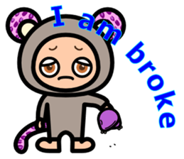 Leopard ear -Eng.- sticker #6976481