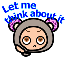 Leopard ear -Eng.- sticker #6976483