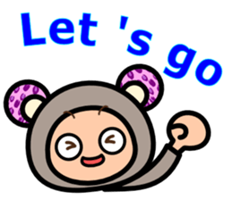 Leopard ear -Eng.- sticker #6976484