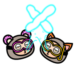 Leopard ear -Eng.- sticker #6976487