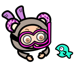 Leopard ear -Eng.- sticker #6976490