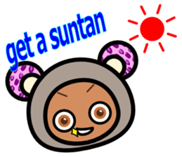 Leopard ear -Eng.- sticker #6976491