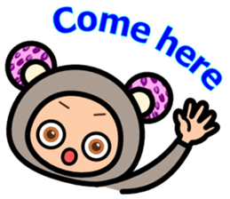 Leopard ear -Eng.- sticker #6976498