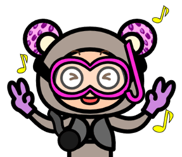 Leopard ear -Eng.- sticker #6976501